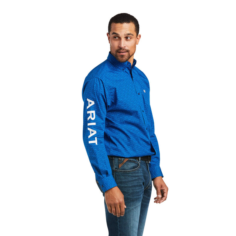 Ariat Hemden Herren - Team Bushwick Classic Fit Blau ( YQRKA-1254 )